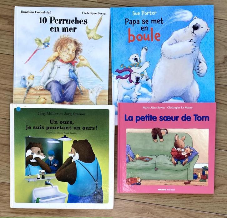 4 chouettes livres enfant 4 ans pour 12€, Boeken, Kinderboeken | Kleuters, Gelezen, Fictie algemeen, 4 jaar, Ophalen of Verzenden