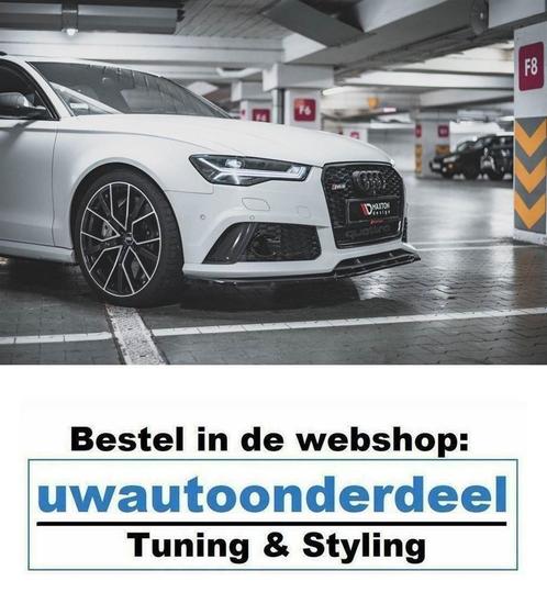 Maxton Spoiler Lip Splitter Styling Avant Voor Audi RS6 C7, Auto diversen, Tuning en Styling, Verzenden