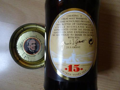 Glenfarclas Single Malt whisky 15 yo OUDE UITVOERING!!!, Verzamelen, Wijnen, Nieuw, Vol, Ophalen
