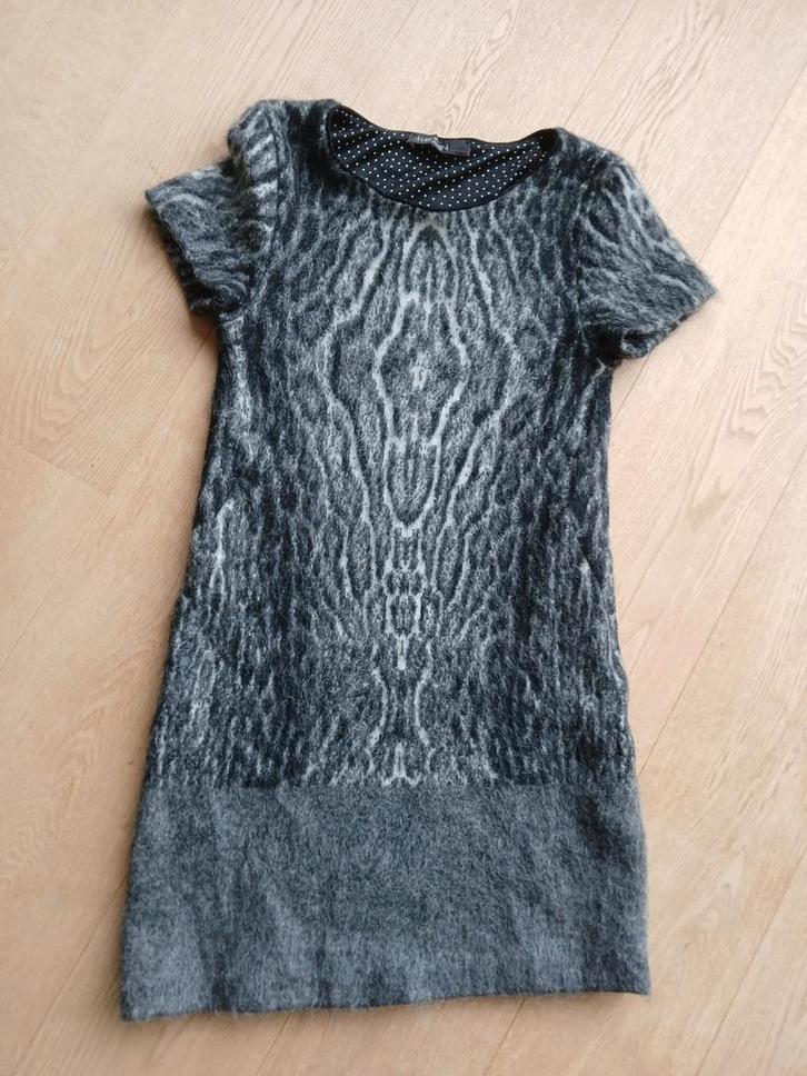ZGAN Schitterende jurk +print MARCCAIN wol mohair, Kleding | Dames, Jurken, Zo goed als nieuw, Maat 36 (S), Verzenden