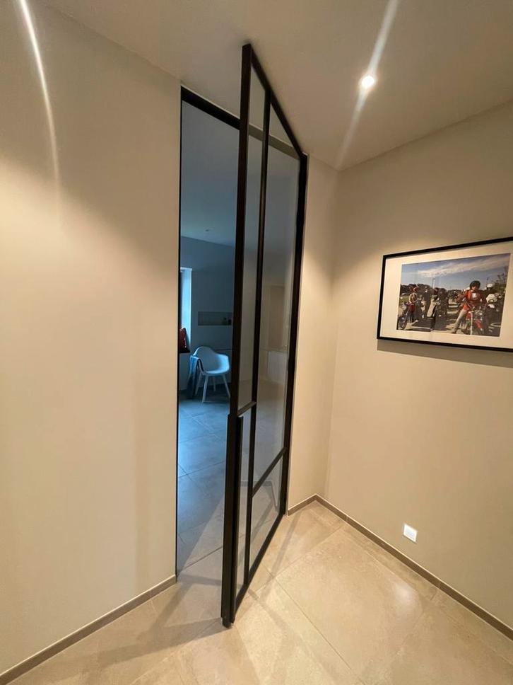Stalen binnendeuren, Doe-het-zelf en Bouw, Glas en Ramen, Zo goed als nieuw, Veiligheidsglas, Ophalen of Verzenden