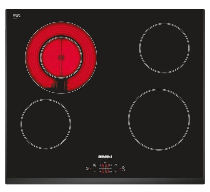 Keramische kookplaat (glas)  SIEMENS - Type ET651R11E/01, Elektronische apparatuur, Kookplaten, Gebruikt, Inbouw, Keramisch, 4 kookzones