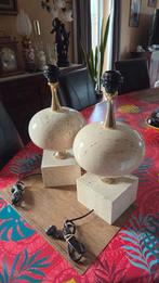 Antieke lampen 45 cm hoogte voet 10cm hoogte op15x15br, Ophalen