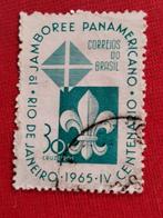 Brazilie 1965: scouts Jamboree Panamericano, Postzegels en Munten, Postzegels | Amerika, Ophalen of Verzenden, Zuid-Amerika, Gestempeld