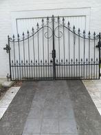 Smeedijzeren poort 292cm breed met wat werk aan, Jardin & Terrasse, Portes de jardin, Comme neuf, Enlèvement ou Envoi
