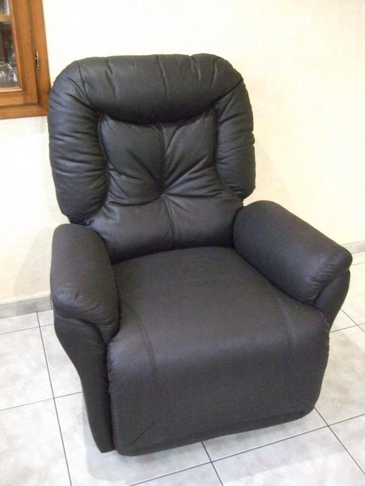 FAUTEUIL RELAX NOIR, Maison & Meubles, Fauteuils, Neuf, Enlèvement