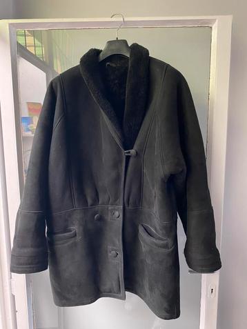 Mouton retourné zwart, Kleding | Dames, Ophalen, Gedragen, Maat 46/48 (XL) of groter, Zwart