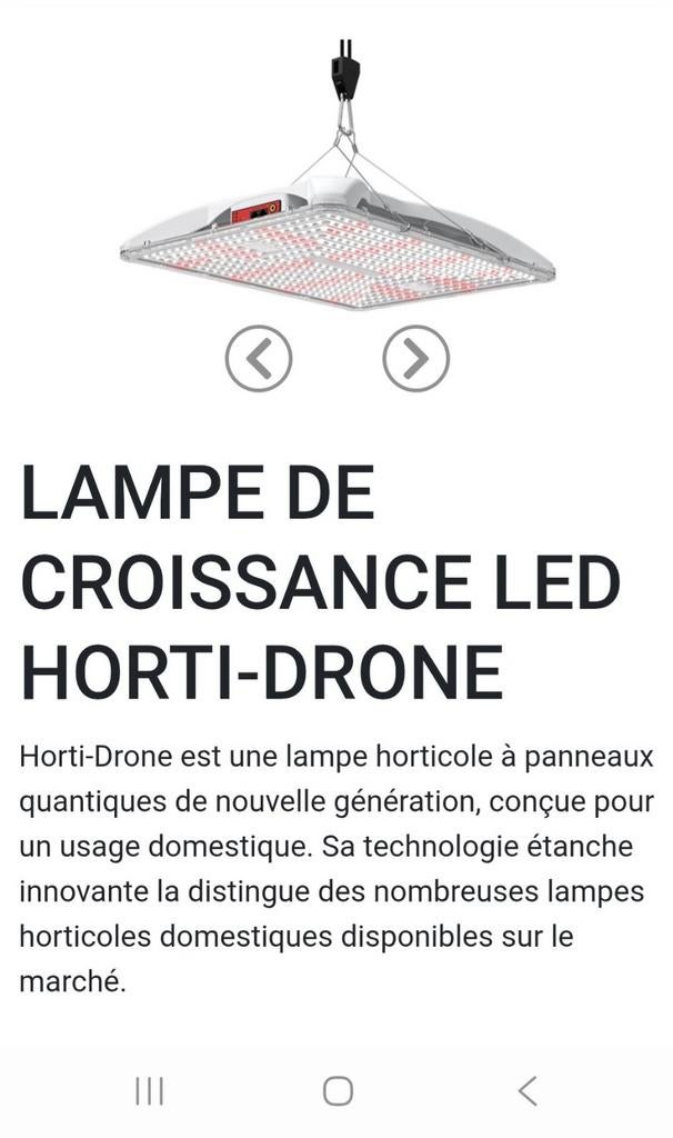 LAMPE DE CROISSANCE ET FLORAISON LED HORTI-DRONE HL26 400W, Jardin & Terrasse, Produits de culture, Lampe de croissance, Enlèvement