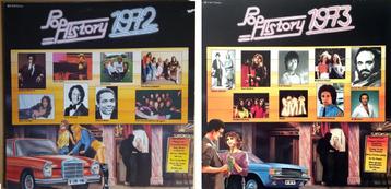 2 LP's: Pop History 1972 + 1973 beschikbaar voor biedingen