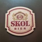 Sous Bock Skol bier, Collections, Enlèvement ou Envoi, Utilisé, Sous-bock, Autres marques
