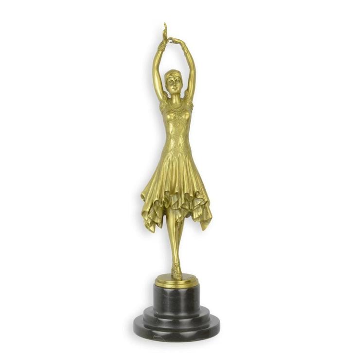 Prachtig Gepolijst Bronzen Beeld Genaamd Missa Kita, Antiek en Kunst, Antiek | Brons en Koper, Brons, Verzenden