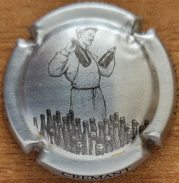 Capsule Crémant Alsace de VIGNERONS argent & noir nr.31d, Collections, Vins, Neuf, Autres types, France, Enlèvement ou Envoi