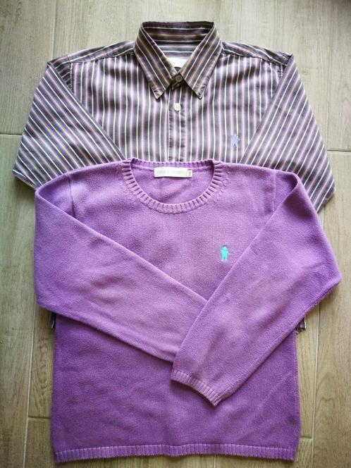 Mooie paarse bloes + trui - Filou & Friends - maat 116, Kinderen en Baby's, Kinderkleding | Maat 116, Zo goed als nieuw, Meisje