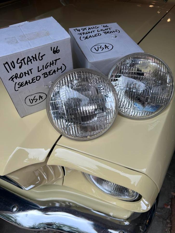 Halogeen KOPLAMPEN voor oldtimer Ford Mustang, Auto-onderdelen, Verlichting, Ford, Gebruikt, Ophalen