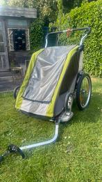Fietskar/dubbele kinderwagen, Kinderen en Baby's, Gebruikt, Verstelbare duwstang, Combiwagen, Ophalen