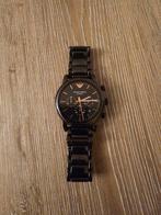 Emporio armani, Handtassen en Accessoires, Horloges | Heren, Ophalen, Zo goed als nieuw