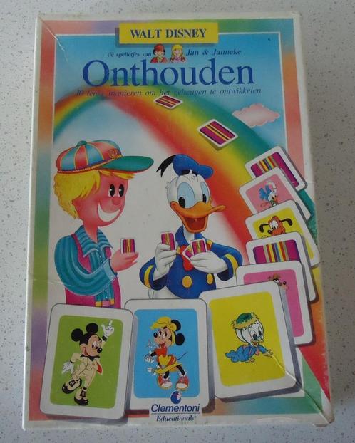 Vintage"Onthouden met Walt Disney" van Clementoni., Hobby & Loisirs créatifs, Jeux de société | Jeux de plateau, Utilisé, 1 ou 2 joueurs