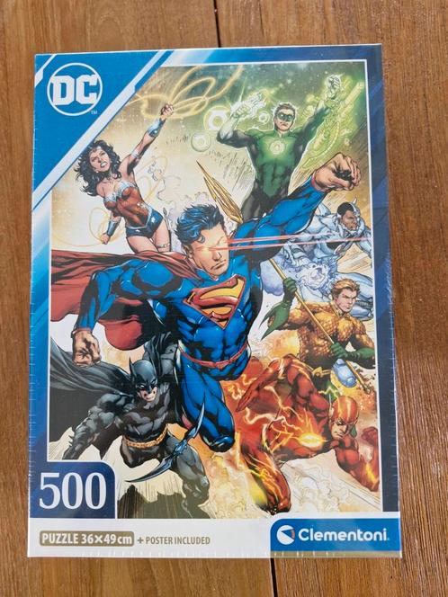 Puzzel superhelden marvel (clementoni, 500 stuks, 36x49cm), Hobby en Vrije tijd, Denksport en Puzzels, Zo goed als nieuw, Ophalen of Verzenden