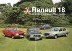 Renault 18 1978 folder UK, Gelezen, Verzenden, Renault