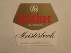 bieretiket Meisterbock Bricher /funck lux., Ophalen of Verzenden, Zo goed als nieuw, Overige typen, Overige merken