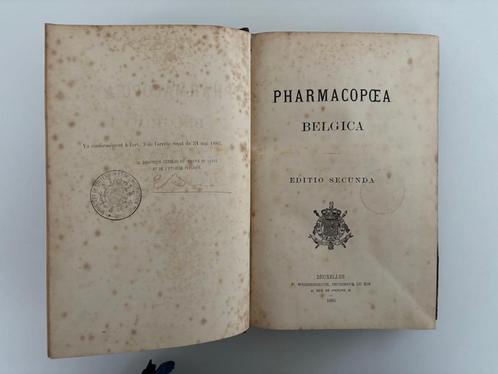 Pharmacopoea Belgica Editio Secunda + Supp Latin/Frans 1885, Antiek en Kunst, Antiek | Boeken en Manuscripten, Ophalen of Verzenden