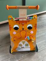 Janod loopwagen, Kinderen en Baby's, Speelgoed | Houten speelgoed, Ophalen, Gebruikt, Duw- of Trekspeelgoed
