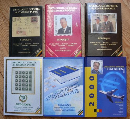 Officiële postzegelcatalogi 1994, 1995, 1995, 1997 tot 2000, Boeken, Catalogussen en Folders, Gelezen, Catalogus, Ophalen of Verzenden