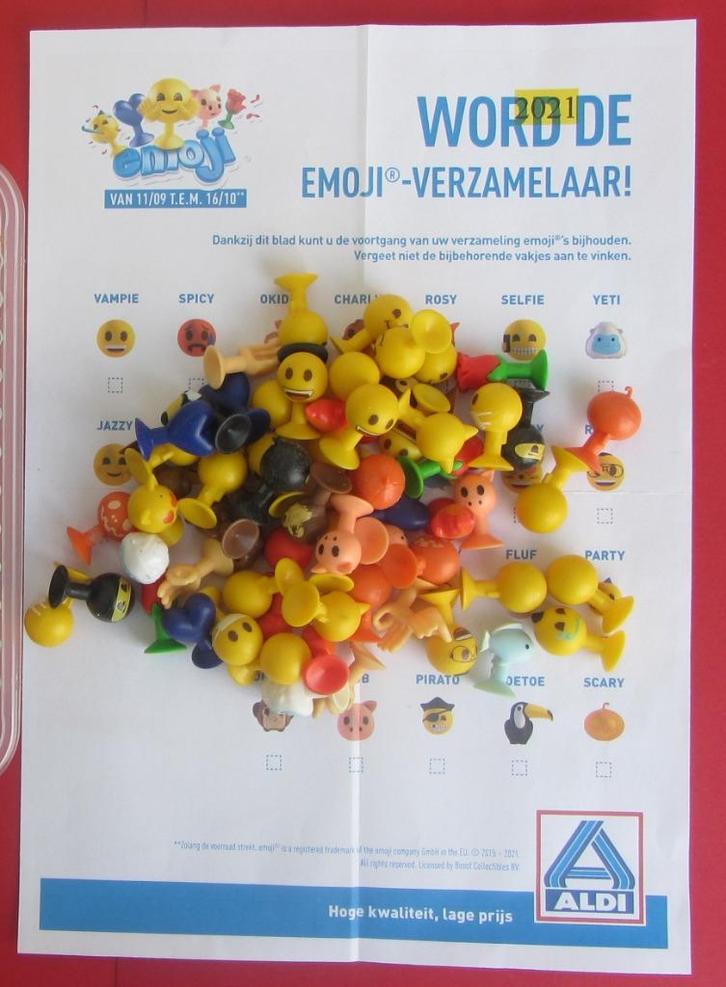 Aldi Emoji 2021 - Vervolledig uw album, Verzamelen, Supermarktacties, Aldi, Ophalen of Verzenden