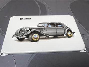 Emaille wandbord Citroën traction avant beschikbaar voor biedingen