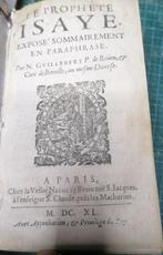 Prophet ISAYE  EXPOSE' SOMMAIREMENT EN PARAPHRASE.  Par N. G, Utilisé, 14e siècle ou avant, Enlèvement ou Envoi