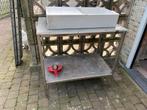 Tafel met stenen pombak, Tuin en Terras, Ophalen, Gebruikt