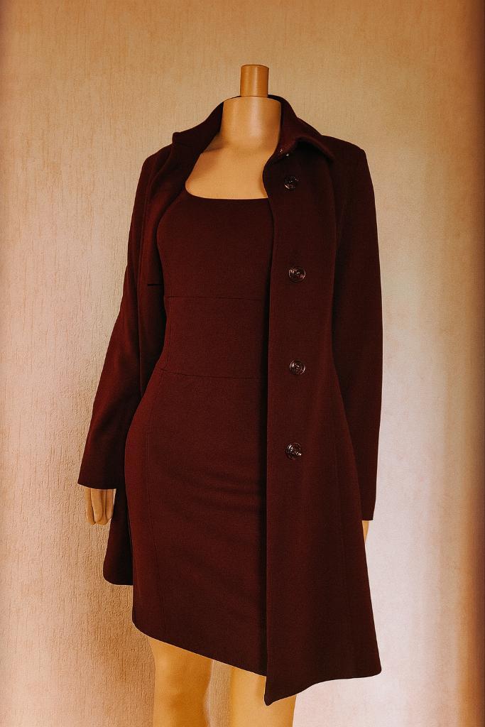 jas + jurk set Marciano by Guess maat 36 Zo goed als nieuw, Kleding | Dames, Jassen | Winter, Zo goed als nieuw, Maat 36 (S), Overige kleuren