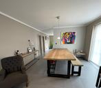 Eikel tafel 260x120x9 met bank, Huis en Inrichting, Tafels | Eettafels, Ophalen, 100 tot 150 cm, 200 cm of meer, Zo goed als nieuw