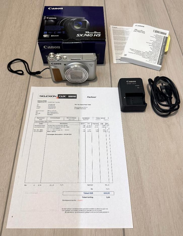 Canon Powershot SX 740 HS de 04/2024 avec garantie, TV, Hi-fi & Vidéo, Appareils photo numériques, Comme neuf, Compact, Canon