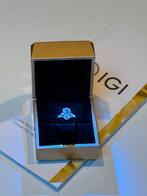 Gouden ring met VS2 diamant van 4 caraat!! met certificaat!, Neuf, Or, 17 à 18, Jaune