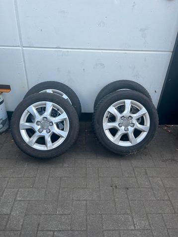 4x Audi a3 velgen met band (winterset) maat 205/55R16 beschikbaar voor biedingen
