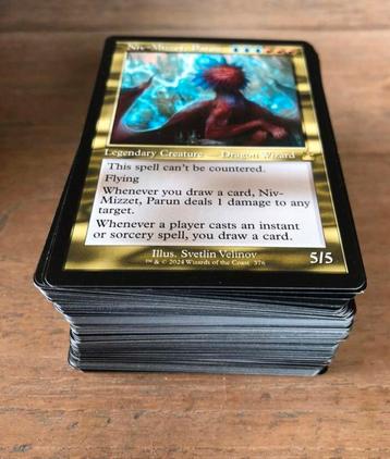 Le jeu Magic the Gathering (bleu, rouge, instantanée), Enlèvement ou Envoi, Comme neuf, Deck game, Foil