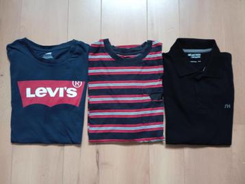 2 T-shirts van Levis' + polo Selected Homme