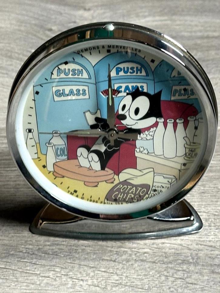FELIX LE CHAT "Démons & Merveilles" mechanische klok - 35€, Antiek en Kunst, Antiek | Klokken, Ophalen of Verzenden