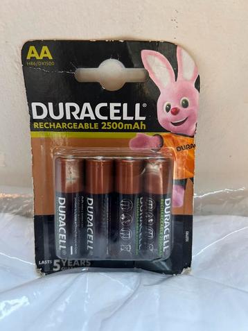 Piles rechargeables Duracell AA 2500 mAh, Enlèvement ou Envoi, Neuf, Rechargeable