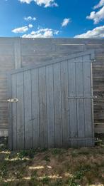 Houten poort, Tuin en Terras, Tuinpoorten, Ophalen, Gebruikt, 100 tot 150 cm, Draaipoort