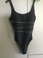 Badpak zwart met detail, Kleding | Dames, Badmode en Zwemkleding, Ophalen of Verzenden, Gedragen, Zwart, Badpak