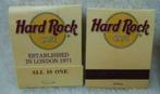 match dossier Hard Rock Cafe nouveau, Collections, Articles de fumeurs, Briquets & Boîtes d'allumettes, Boîtes ou marques d'allumettes