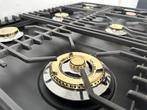 ❗Luxe Fornuis Boretti 90 cm antraciet + rvs 6 pits 1 oven, Ophalen of Verzenden, Zo goed als nieuw, Energieklasse A of zuiniger