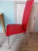 2 chaises en simili rouge, Enlèvement ou Envoi, Métal