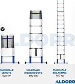 Nieuw telescopische ladder hoogte 5m20, Ophalen, Zo goed als nieuw, Ladder