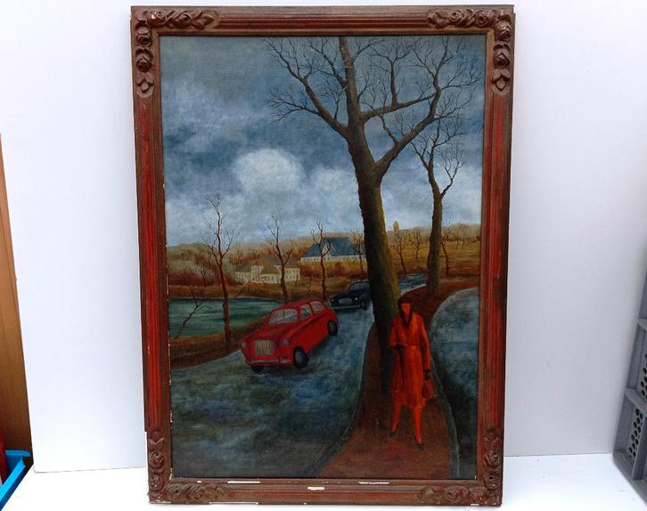 JOZEF DEVROEY (1908-1997) schilderij 1965, Antiek en Kunst, Kunst | Schilderijen | Klassiek, Ophalen of Verzenden