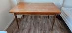 Vintage houten tafel, Ophalen, Gebruikt, 100 tot 150 cm, 50 tot 100 cm