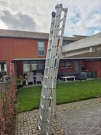 Schuifladders solide in perfecte staat professioneel, Doe-het-zelf en Bouw, Ladder, Gebruikt, 4 meter of meer, Ophalen