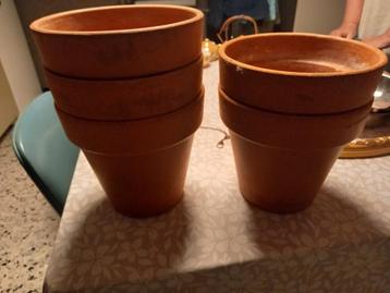 Terracotta bloempotten, Tuin en Terras, Ophalen, Zo goed als nieuw, Terracotta